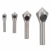 4-teiliges Set aus Entgratbohrern mit konischem Loch für das Zählen von Titanköpfen, Stahl/Aluminium Senkungswerkzeug mit Kegelkopf 2-5-10-15-20