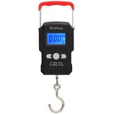 WH-A23 Portable 50Kg / 10g LCD Digital Display Backlight Hanging Hook Scale Double Accuracy Travel Travel Mini Electronic Weighing Express Scale