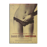 Plakat naścienny z dziennikiem uzależnienia od seksu, papier kraftowy, projektowanie własnego dzieła sztuki 21 cali x 14 cali