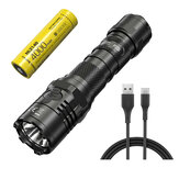 NITECORE P20I SST40-W 1800LM Type-C USB Rechargeable Tactical Torch LED Flashlight Set With 4000mAh 21700 Li-ion Battery USB Cable