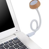 1W-os hajlékony USB fából készült LED olvasó lámpa számítógéphez, notebookhoz, laptophoz és power bankhoz.