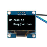 Geekcreit® 1.3 Pulgadas 4Pin Blanca OLED Pantalla LCD 12864 IIC I2C Módulo de interfaz para Arduino