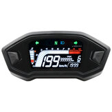 Odômetro digital LCD 12V, velocímetro, tacômetro, indicador de temperatura da água e do óleo para motocicleta universal