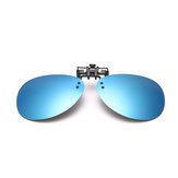 Lunettes de soleil polarisées avec clip BIKIGHT Mirror Pilot avec lentilles de vision nocturne, lunettes anti-buée et lunettes de protection UV.