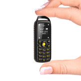 L8Star B25 Mini 0.6 hüvelykes, 380mAh bluetooth tárcsázó MP3 zene telefon Dual SIM Dual Standby ütésálló mini kártyás telefon
