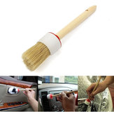 Wooden Handle Wax Brush Round Paint Chalk Oil Bristle Tool Kit for Coating Clearning