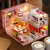 Cuteroom L026 Dream Angle DIY Doll House With Furniture Light Gift House Toy 24.5cm
