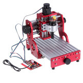 Mini roteador CNC DIY de 3 eixos Red 1419 com motor de fuso padrão Máquina de gravação Fresamento de madeira Marcenaria Gravador