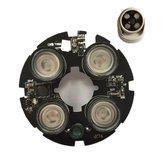 4 db LED 850 nm-es IR-lámpa 75 golyós kamera Pikkelyes félgömbkamera Infravörös világító egyérintkező