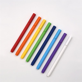 KACO 8 Parça Renkli Jel Kalem 0.5mm Kalem Yedek 8 Parça / Paket Öğrenci Okul Ofis İçin İmza Kalemleri