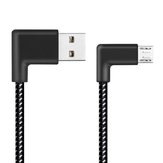 90 Degree Reversible 2.4A Micro USB Charging Data Cable 1M for Samsung S6 S7 Note 4
