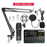 Mikrofon WXH1000 V10XPRO Profesjonalny zestaw mikrofonów pojemnościowych do nagrywania kart dźwiękowych z mocowaniem przeciwwstrząsowym