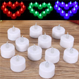 12 batteriebetriebene LED-Flammenlose Kerzen Teelicht Party Hochzeit Weihnachtsdekor