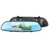 FHD 1080P 7 بوصة المزدوج عدسة مرآة الرؤية الخلفية داش عكس الة تصوير سيارة DVR 170 درجة لمس