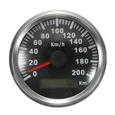 200 KM / H GPS Tachimetro Impermeabile Digitale Misuratori Auto Motociclo Auto Acciaio inossidabile 