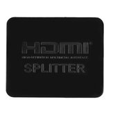 1080P HD 1 In 2 Out Splitter Switcher Support 3D Black For HDTV DVD PS3 Xbox