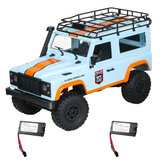 MN 99 2.4G 1/12 4WD RTR Crawler RC Voiture tout-terrain pour véhicule Land Rover Modèle de véhicule Deux batteries