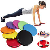 2PCS / Set Fitness Yuvarlak Kaydırma Diskleri Çift Taraflı Ev Jimnastik Fitness Abs Egzersiz Araçları