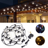 5.5M 5W Водонепроницаемы G40 Bulb Bulb LED Медь Провод Fairy String Light для Рождества US Plug