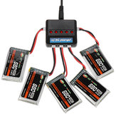 Batterie Lithium-polymère XF POWER 3.7V 680mAh 30C 1S avec connecteur PH 2.0 et chargeur de batterie
