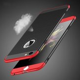 Bakeey™ 3 in 1 360° Full Protection Mesh Dissipating Heat Case with Tempered Glass for iPhone 6Plus 6sPlus