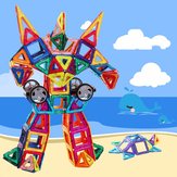 Bricks Educational 3D DIY magnetischen quadratischen Dreieck Sechskant Bausteine Enlighten Kinder Spielzeug