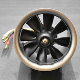 RC Lander Metal EDF Ducted Fan 40mm 8 Blades With 3S 8000KV Brushless Motor for Jet Plane RC Airplane