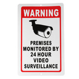18x28cm Accueil Surveillance CCTV Caméra de sécurité Vidéo autocollant Signe d'avertissement Signet