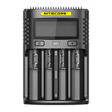 Cargador de batería USB NITECORE UMS4 con pantalla LCD y 3 modos de carga inteligente para casi todos los tipos de baterías