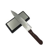 Double Sided Diamond Whetstone Kitchen Cutter Sharpener Tools Sharpen Stone 400# 1000# Grit HT324