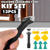 13pcs Silicone Kit di strumenti per calafataggio per rimozione del sigillante con strumento di finitura per la rimozione del sigillante per la finestra della cucina del bagno