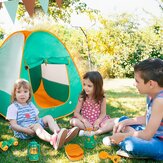 Juego de tienda de campaña para niños con juguetes de barbacoa y herramientas de camping para niños y niñas para uso en interiores y exteriores
