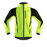 Abbigliamento da ciclismo invernale ARSUXEO con collo alto, giacche calde, pile termico, abbigliamento da bicicletta MTB Road Bike antivento e impermeabile, maglia lunga.