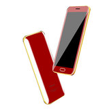 Anica T7 1,63 pouces 480mAh FM MP3 Dual SIM Anti Perdu Bluetooth Ultra Mince Mini Carte Téléphone