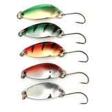 ZANLURE 5PCS 3G 30CM Spinner Spoon Fishing Lure Metal Lures Colorful Hard Baits 