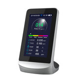 DM72B-wifi Monitor kvality vzduchu WIFI Infračervený Oxid uhličitý CO2 Prach PM2.5 PM1.0 PM10 HCHO TVOC Tester Přístroj kompatibilní s Tuya