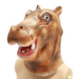 Máscara de hipopótamo rio cavalo Hippo, assustadora fantasia animal para o Halloween, adereço de teatro para festas de cosplay