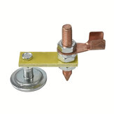 1PCS Suporte de soldagem magnético de cobre com disco de 35mm Opções de cabeça simples ou dupla para grampo de terra de solda elétrica Conector de ponto