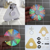 Geekcreit® DIY Round Triangle LED POV Rotation Hand Spinner SMD Learning Kit