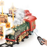 TIMELY 3097A 3097B 27MHZ RC Train Electric Track Classic Model Vehicles Smoke LED Lights Music Sound Remote Control Kids Gifts Toys