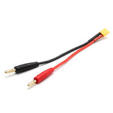 2pcs XT30 Connector to Banana Plug 4mm Battery Connectors Charging Cable 12CM