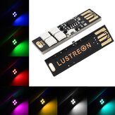 5 PCS LUSTREON 1.5 W SMD5050 Interruptor de Botão Colorful USB LED Tira Rígida Luz Da Noite para Banco de Potência 5V 