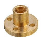 3D Printer T8 1/2/4/8/10/12mm Copper Lead Screw Nut For Stepper Motor Lead Screw 8mm Thread