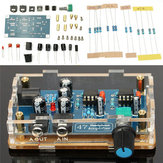 DIY HIFI Auriculares Amplificador Kit AMP PCB de fuente de alimentación única con carcasa transparente