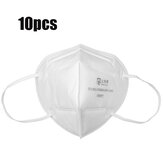 10 Stück KN95 3D Faltbare Gesichtsmasken 4-lagige staubdichte Vlies-Luftfilter-Atemschutzmaske