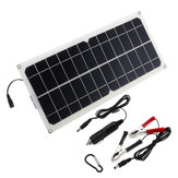 لوح الطاقة الشمسية بخلايا كريستالية مونوكريستال ذو واجهة USB مزدوجة 10 وات 12 فولت/5 فولت تيار مستمر ومشط شمسي