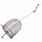 ZANLURE 10g Stainless Steel Wire Fishing Bait Lure Cage Fishing Trap Basket Feeder Holder