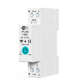 Смарт WiFi автоматический выключатель с дистанционным управлением, голосовым активацией, регулировкой защиты от перегрузки, измерением энергопотребления, простой установкой для эффективного управления питанием дома