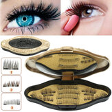 3 Style Magnetic Eyelashes Makeup Reusable Long Natural Eyelashes Extension With Mirror