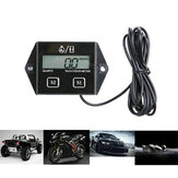 Motorcycle Car Gauge Chainsaw Tachometer Engine Hour Meter Digital Electronic